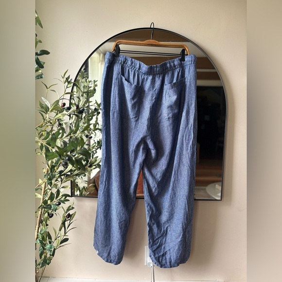 OLD NAVY | high waisted wide leg linen blend pants | size xl - Picture 4 of 4